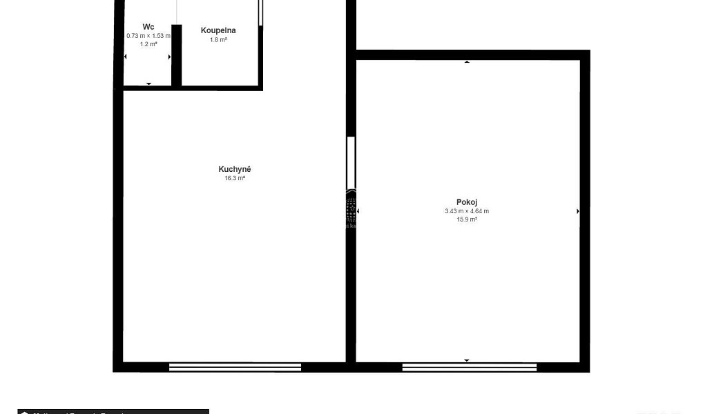 Prodej bytu 1+1 34 m², Chomutov – náhled fotky 9