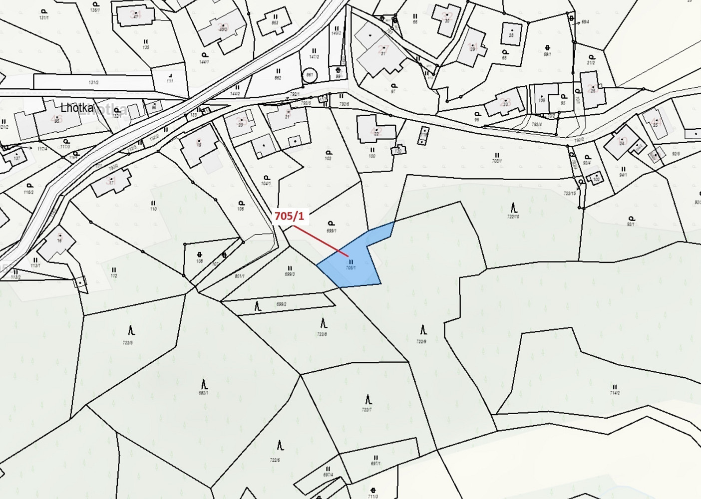 Dražba louky 438 m² — photo 3