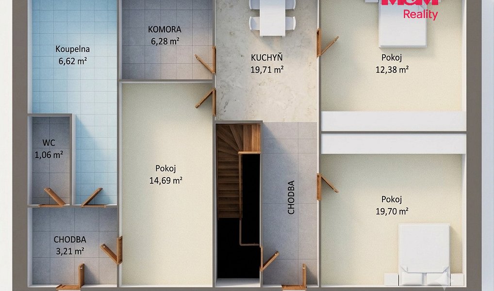 Prodej domu 84 m² s pozemkem 973 m², Rohenice – náhled fotky 22