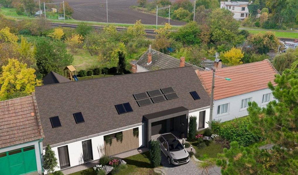 Prodej stavebního pozemku 1 387 m², Hrušky – náhled fotky 2