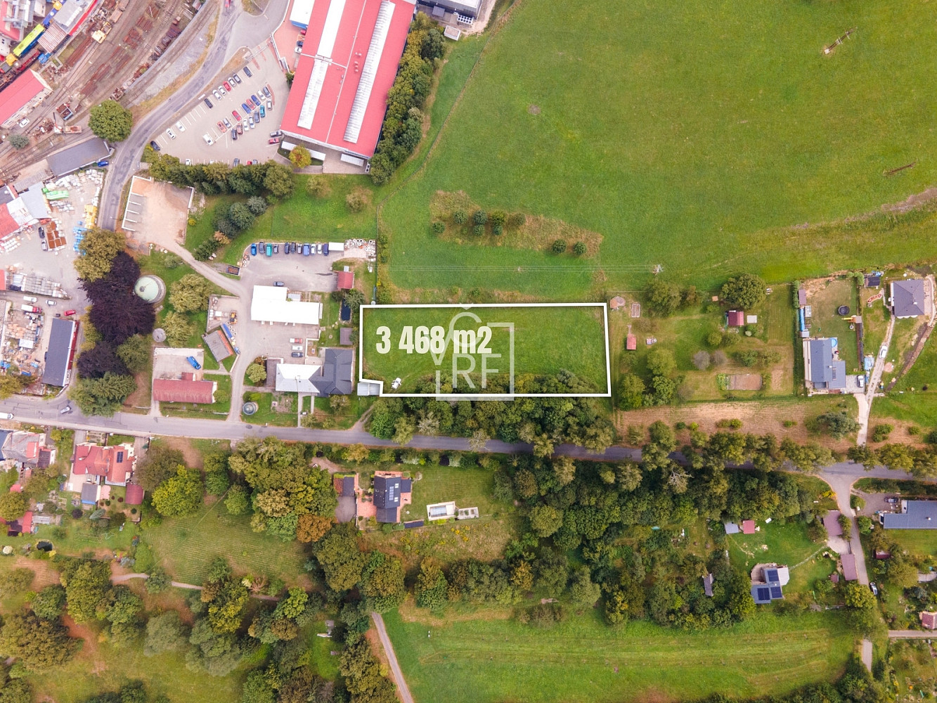 Prodej stavebního pozemku 3 468 m² – pohled 6