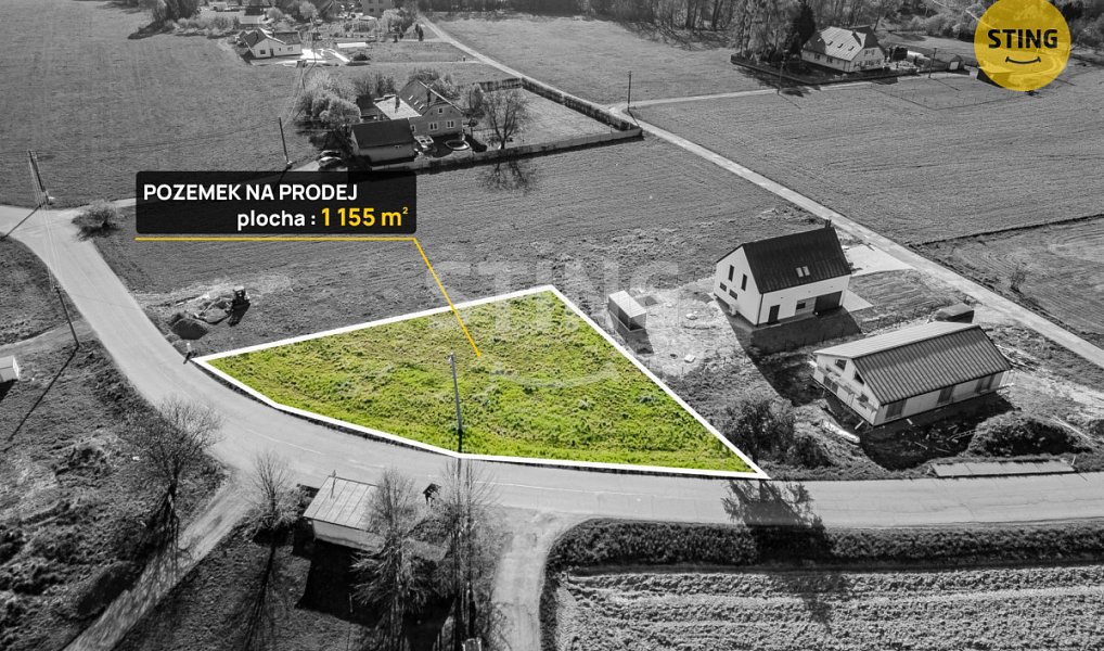 Prodej stavebního pozemku 1 155 m², Horní Domaslavice – náhled fotky 3