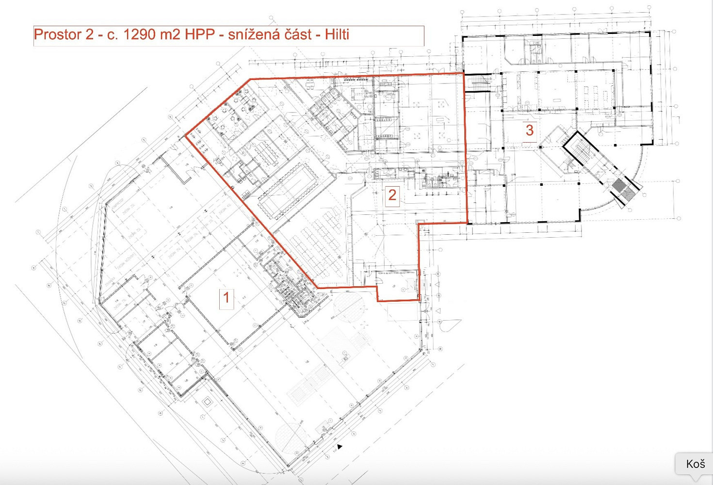 Pronájem, komerční prostory, od 1290m² - Průhonice – pohled 2