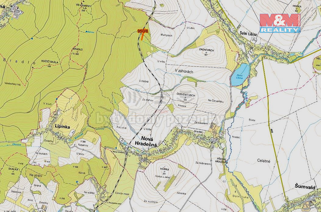 Prodej lesa 5 346 m² – pohled 2