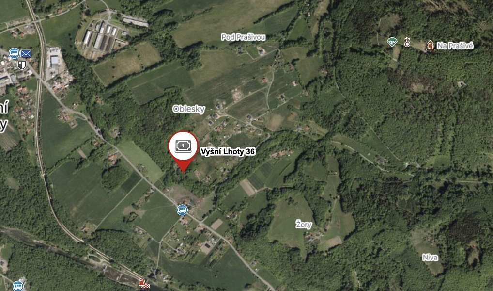 Prodej stavebního pozemku 3 344 m², Vyšní Lhoty – náhled fotky 2