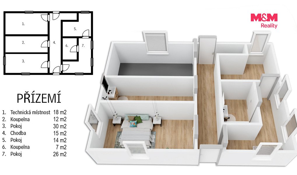 Prodej domu 195 m² s pozemkem 227 m², Heřmaničky – náhled fotky 6