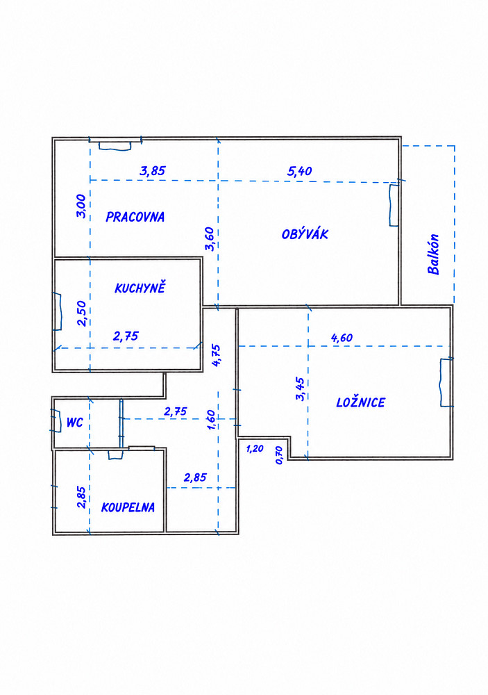 Prodej bytu 2+1 71 m² – fotografie 3