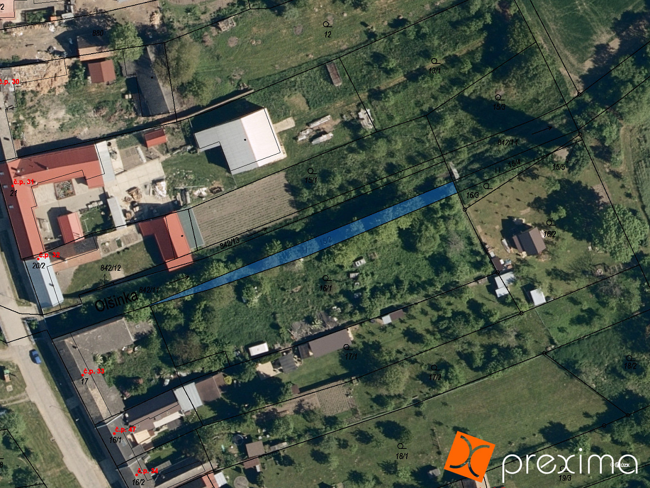 Prodej stavebního pozemku 340 m²
