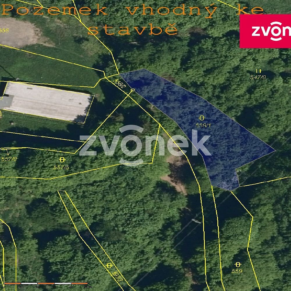 Prodej lesa 4 429 m²