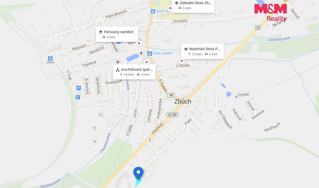 Prodej stavebního pozemku 1 309 m², Zbůch – náhled fotky 12
