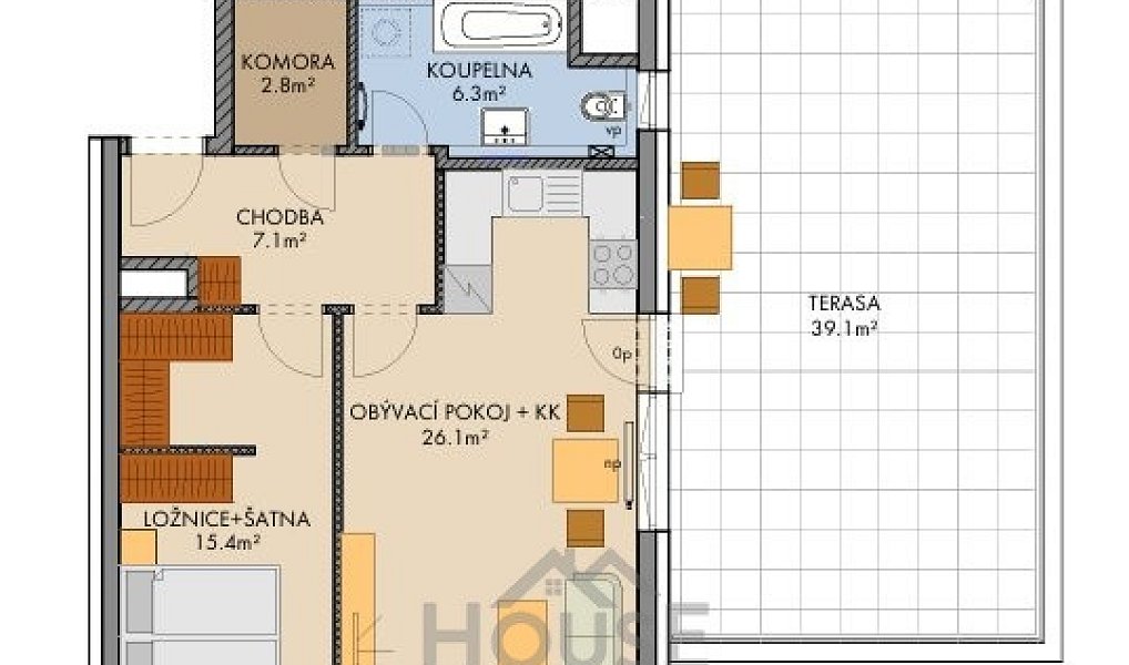 Prodej bytu 2+kk 60 m², Praha – náhled fotky 5