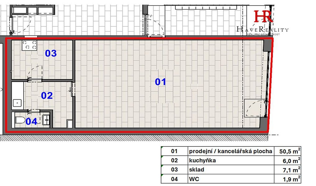 Pronájem obchodních prostor 65 m², Benešov – náhled fotky 3