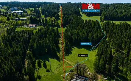 Prodej louky 4 150 m², Stachy, okres Prachatice