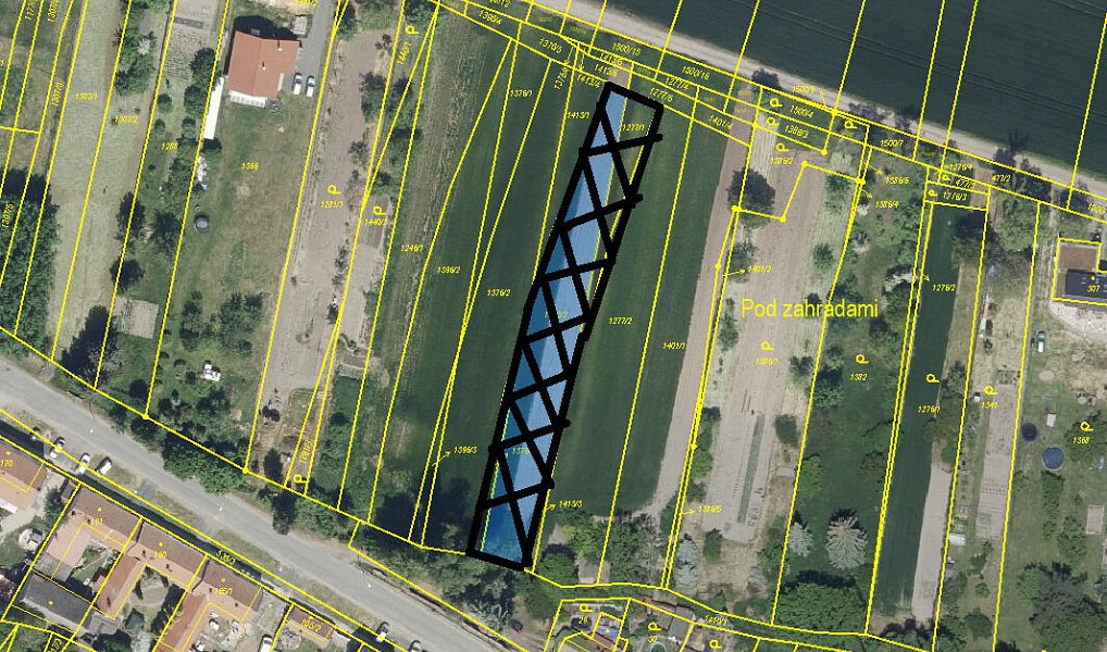 Prodej stavebního pozemku 1 532 m², Panenský Týnec – náhled fotky 7