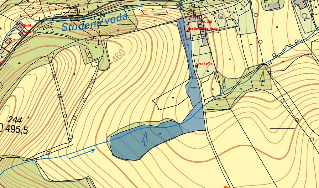 Prodej pozemku 4 025 m², Vlčice – náhled fotky 3