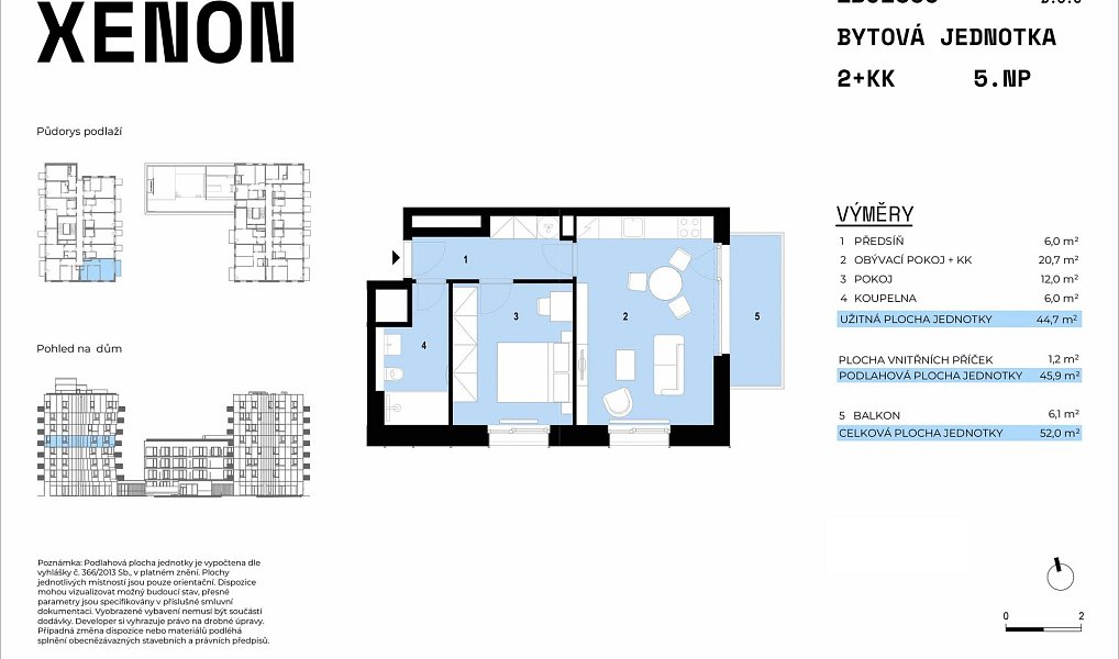 Prodej bytu 2+kk 45 m², Brno – náhled fotky 2