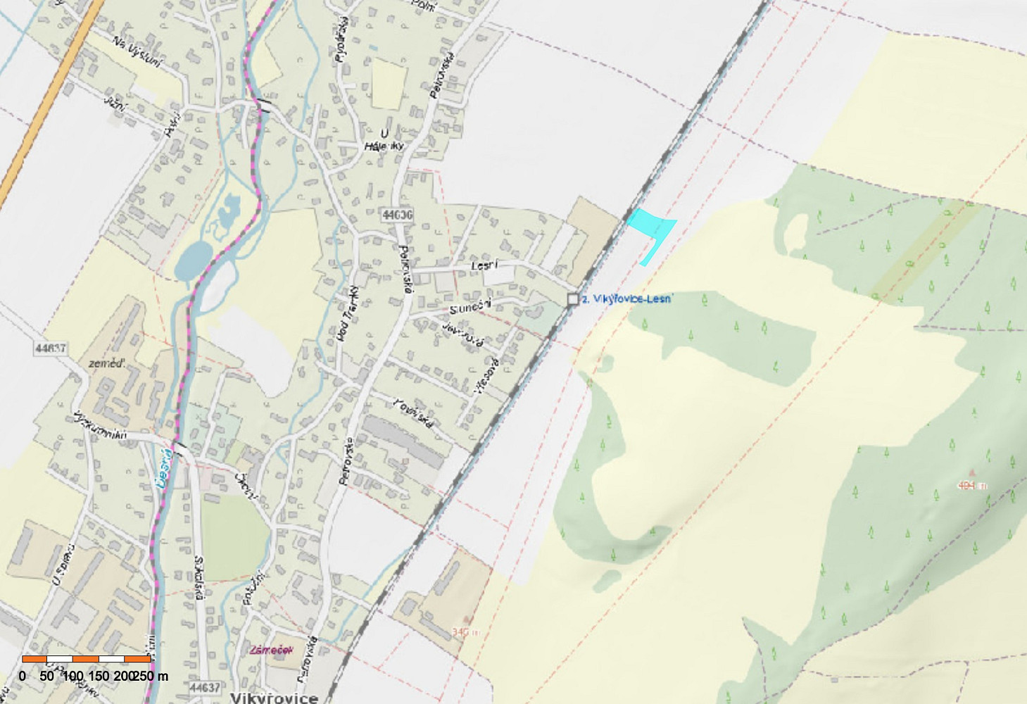 Dražba pole 2 183 m² – pohled 4