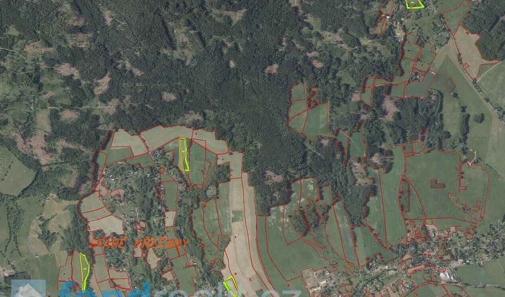 Prodej pole 50 580 m², Staré Křečany – náhled fotky 15