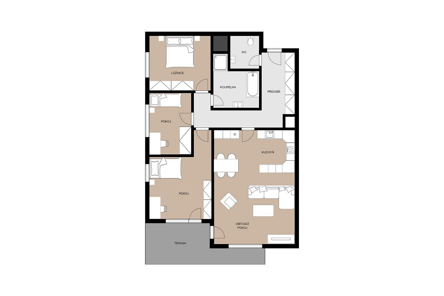 Prodej bytu 4+kk 104 m² – fotografie 3
