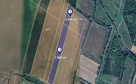 Prodej pole 10 594 m², Vysoká, okres Mělník