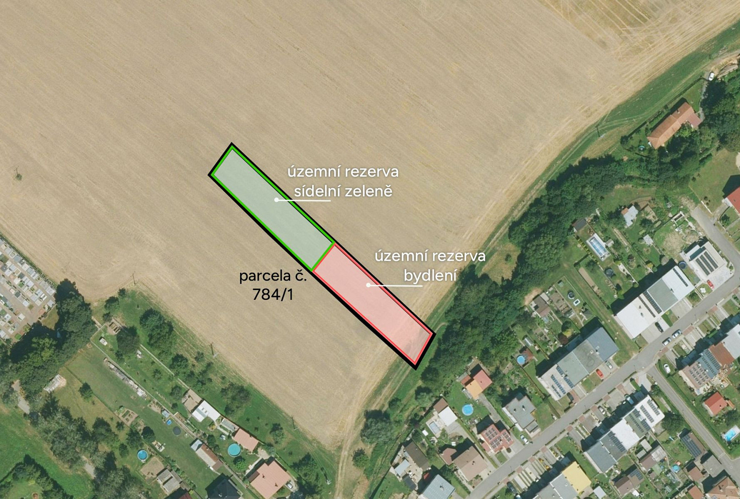 Prodej stavebního pozemku 1 085 m²