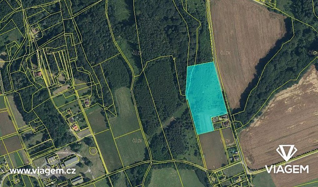Prodej zahrady 9 576 m², Doubrava – náhled fotky 2