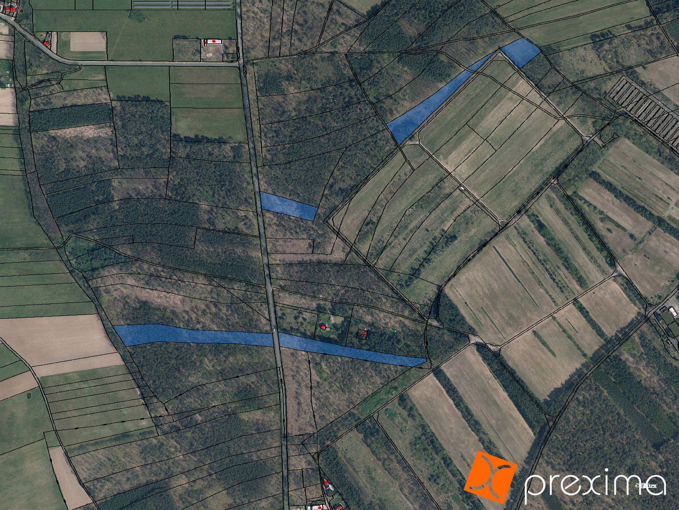 Prodej lesa 8 493 m²