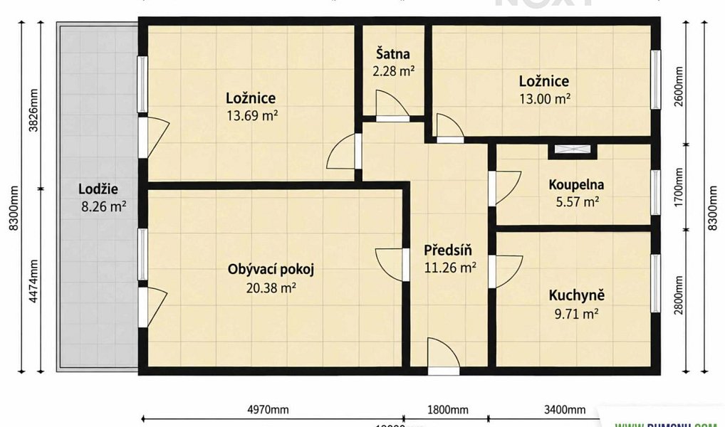 Pronájem bytu 3+1 75 m², Šumperk – náhled fotky 10