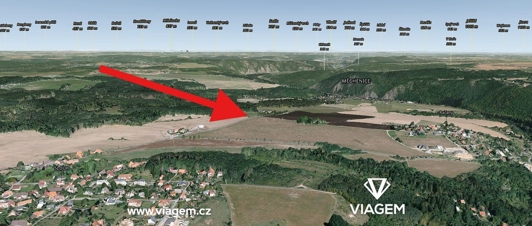 Prodej pole 5 249 m²