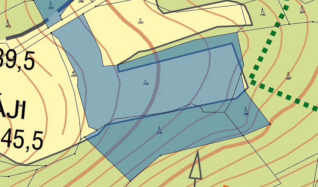 Prodej lesa 6 868 m², Lutonina – náhled fotky 3