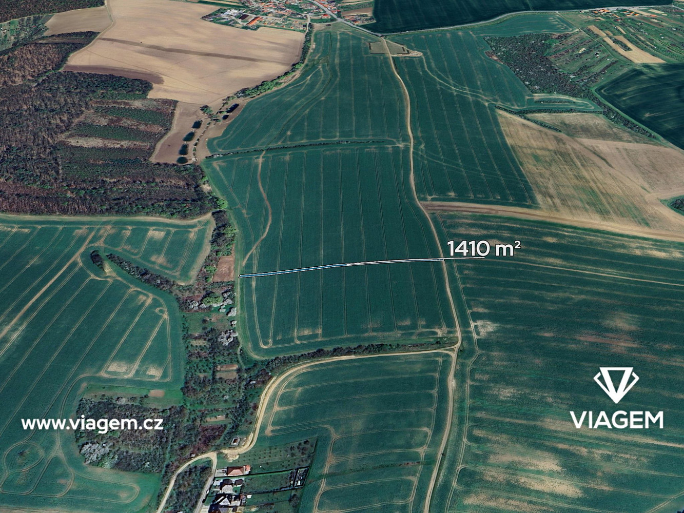 Prodej pole 1 410 m²