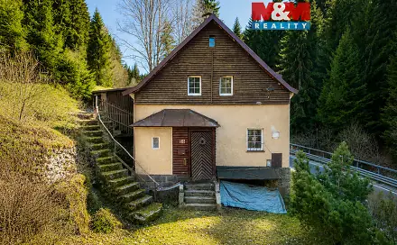Prodej chaty/chalupy 110 m² s pozemkem 623 m², Potůčky, okres Karlovy Vary