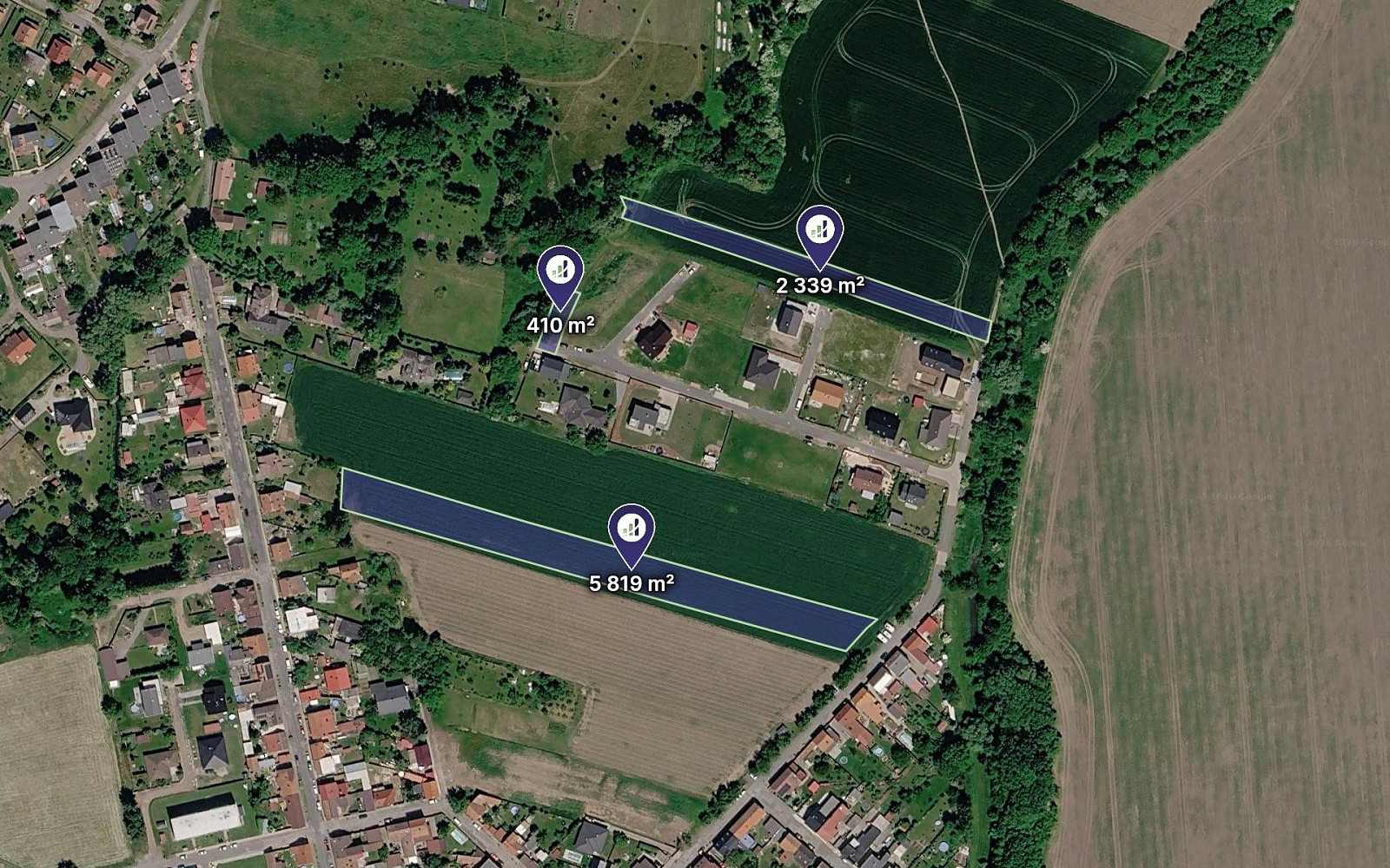 Prodej stavebního pozemku 1 645 m²
