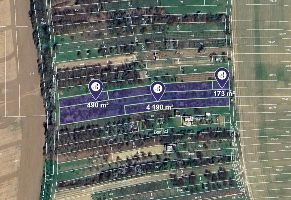 Prodej pole 4 853 m²