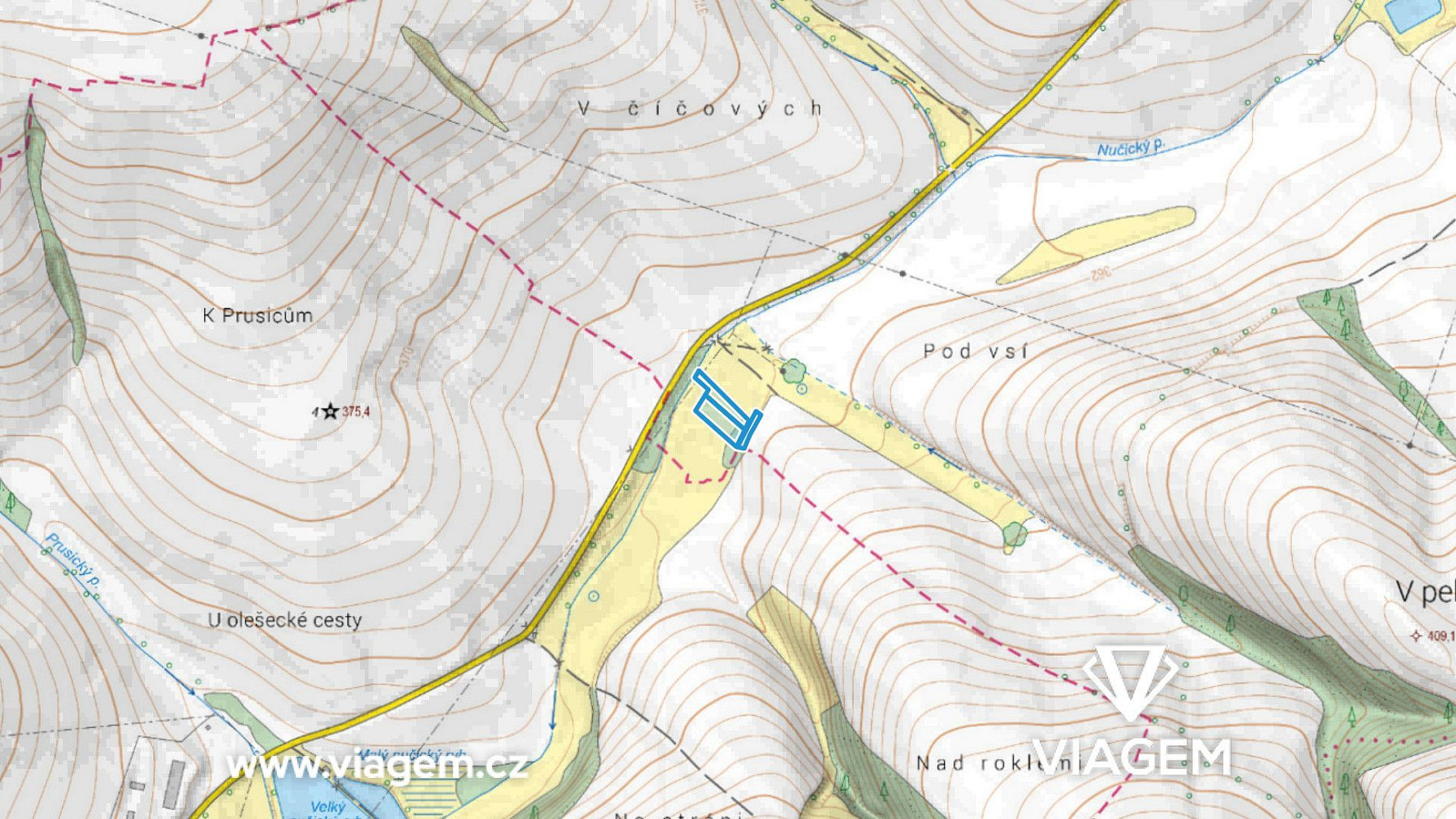 Prodej pole 1 341 m²