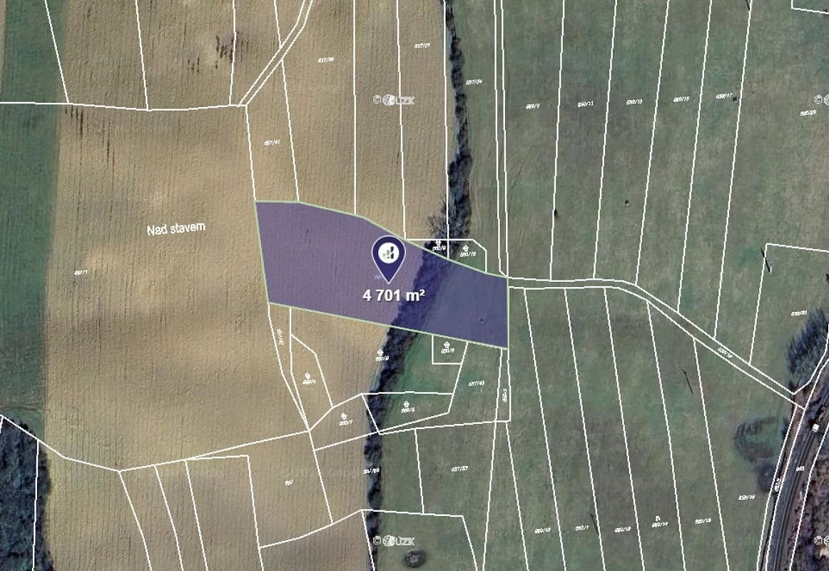 Prodej pole 4 701 m²