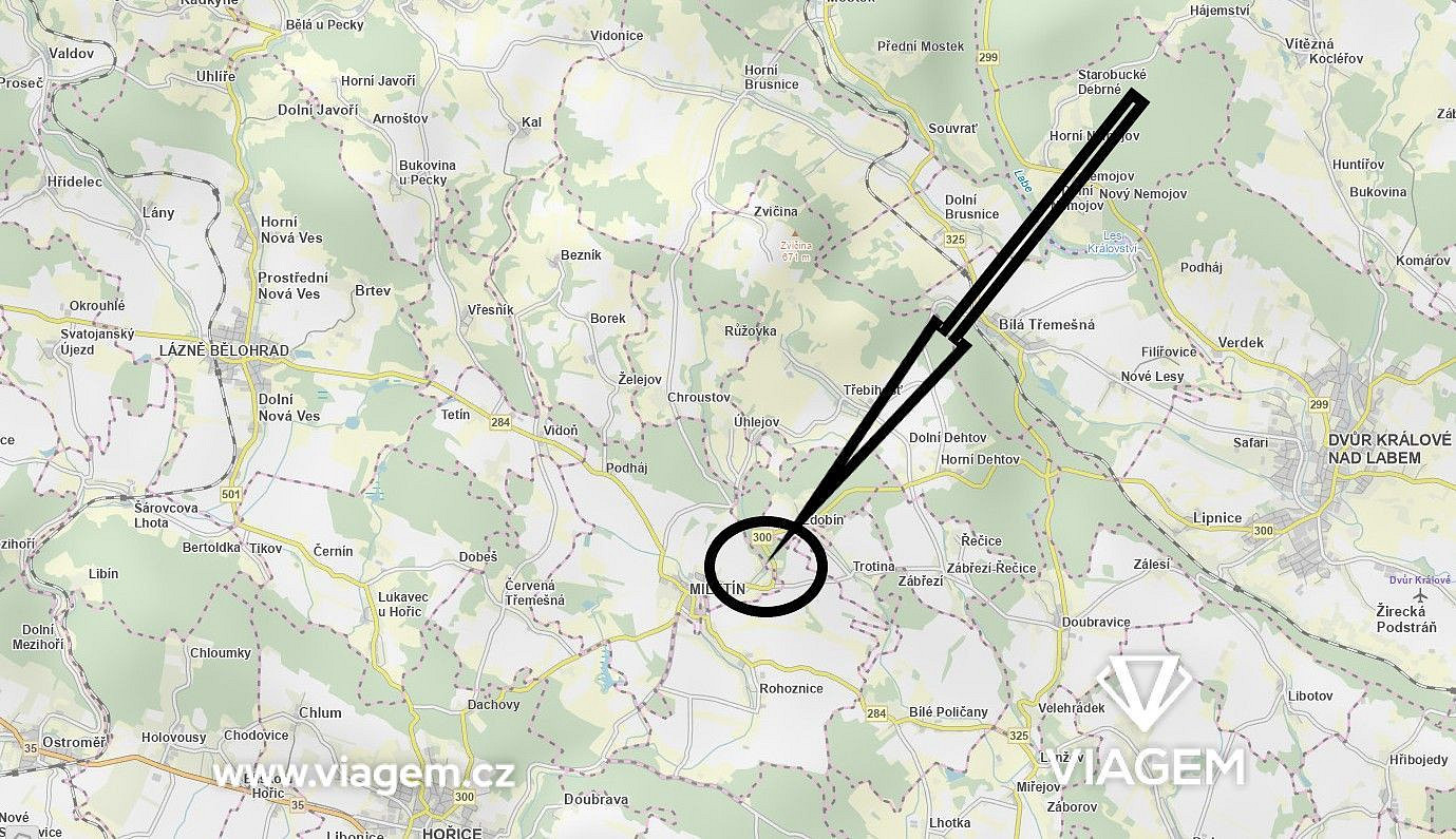 Zahrada 3 022 m², Podíl 67 % o výměře 2 015 m² – pohled 2