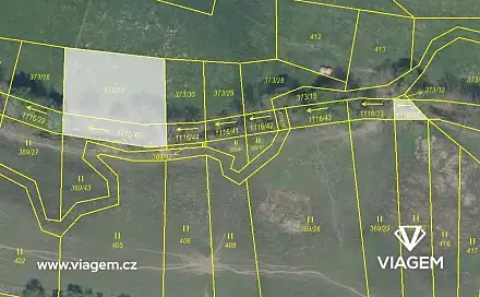 Prodej pole 800 m², Sedliště, okres Plzeň-Jih