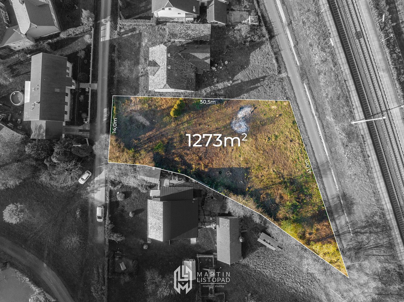 Prodej stavebního pozemku 2 323 m² – fotografie 4