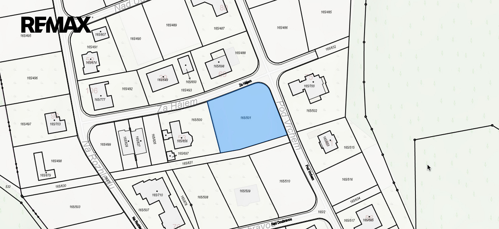 Prodej stavebního pozemku 1 432 m² – fotografie 4