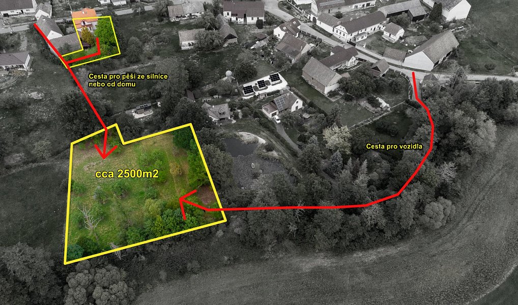 Prodej stavebního pozemku 2 608 m², Ždírec – náhled fotky 5