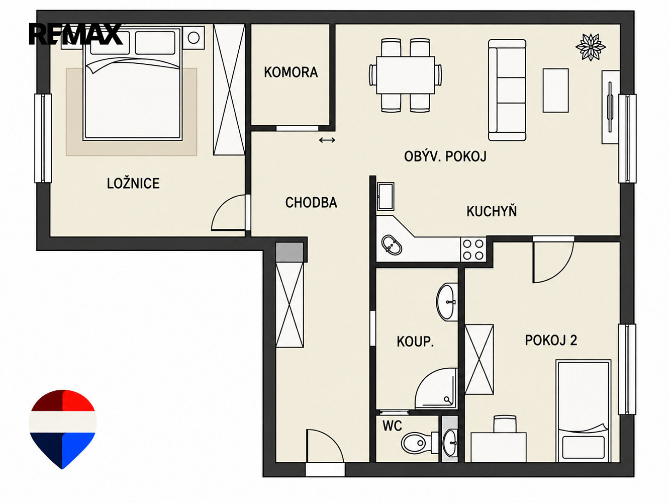 Prodej bytu 3+kk 66 m² – fotografie 3