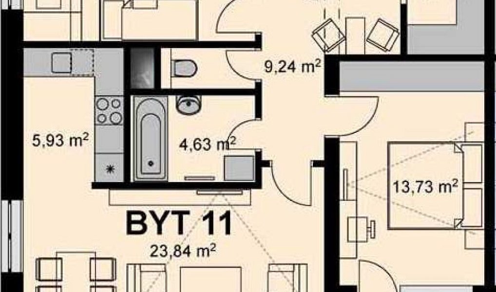 Prodej bytu 3+kk 85 m², Chrudim – náhled fotky 11