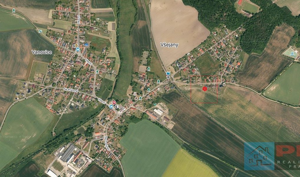 Prodej stavebního pozemku 893 m², Všejany – náhled fotky 11