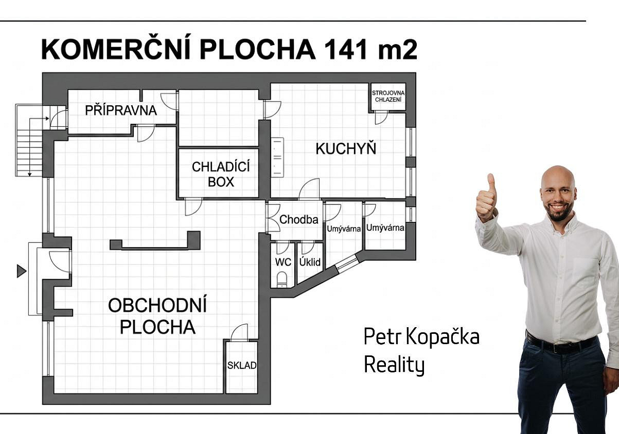 Pronájem výrobních prostor 141 m²