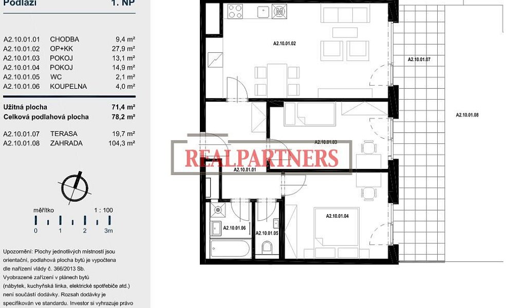 Prodej bytu 3+kk 71 m², Praha – náhled fotky 2