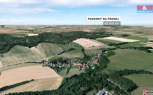 Prodej pole 62 035 m², Slabce - Modřejovice, okres Rakovník
