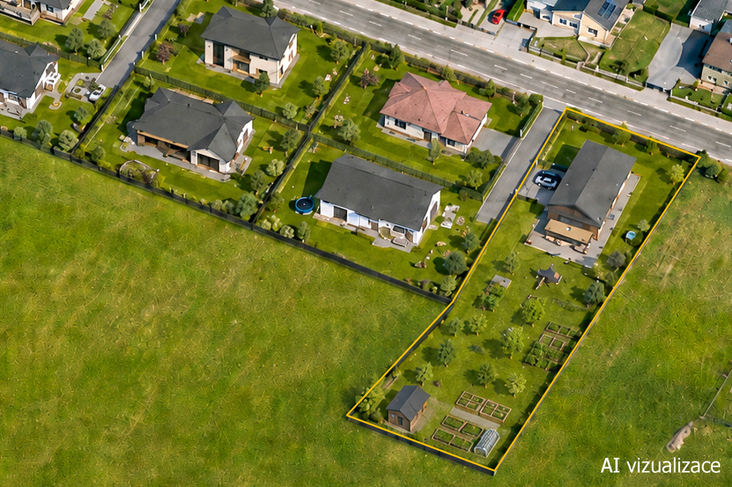 Prodej stavebního pozemku 2 588 m²