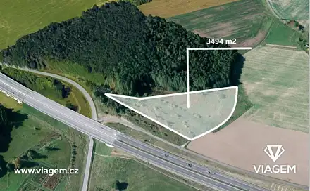 Prodej zahrady 1 747 m², Zvěrotice, okres Tábor