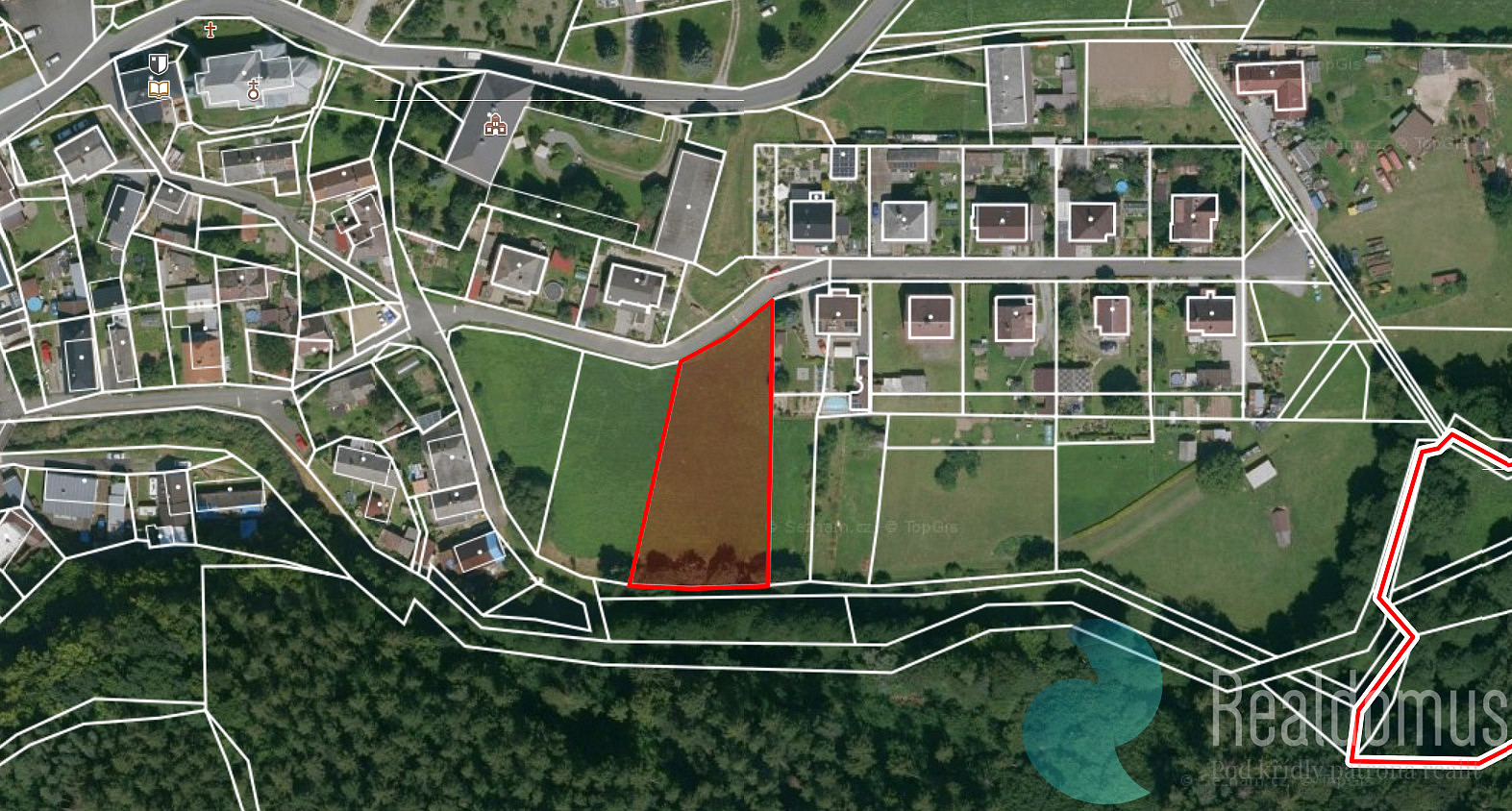 Prodej stavebního pozemku 2 031 m² – fotografie 4